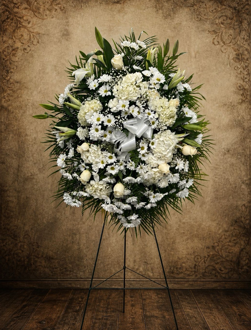 White Sympathy Standing Spray.