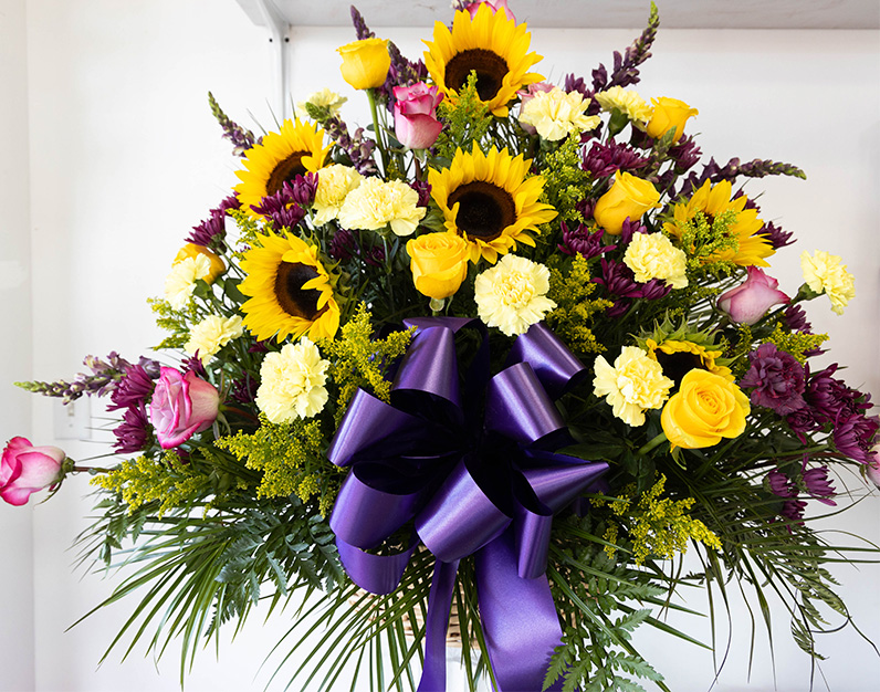 Basket Foral Especial (SAN1) | Fresh Flowers shop. Fresh and