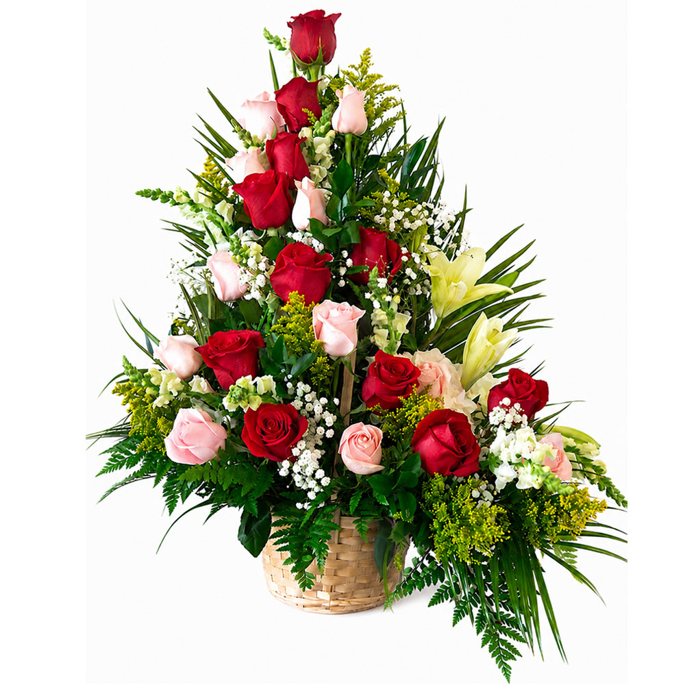 Pink Mix roses Espiral. Store Flowers in Hialeah