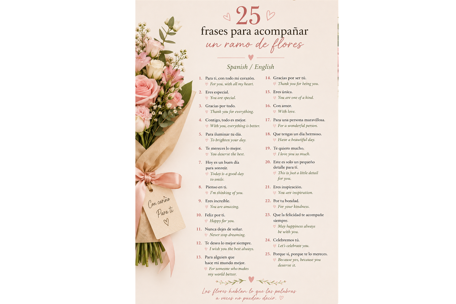 25 frases flores