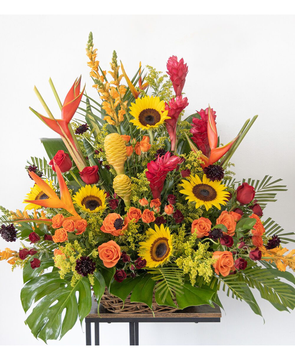 big tropical Flowers shop