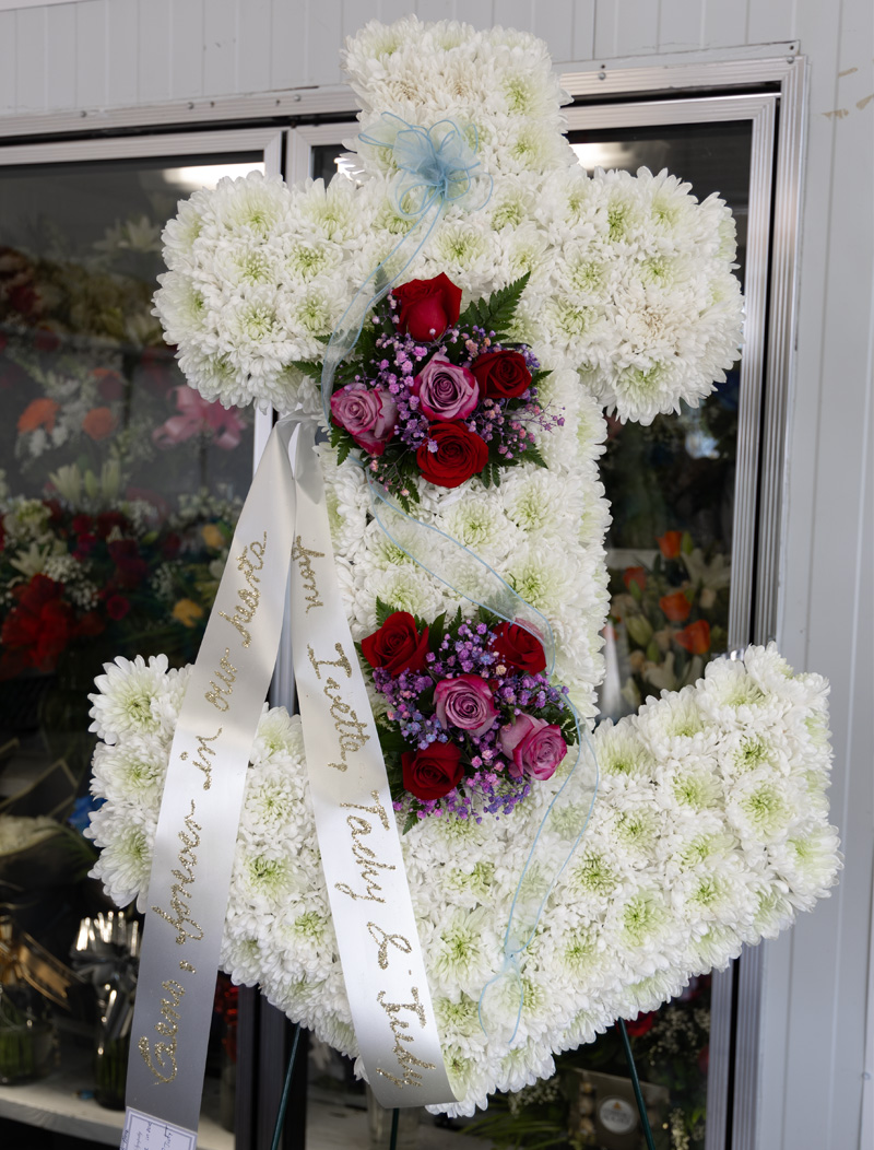 Flower Anchor, Cemetery Flower, Anchor, Funeral Flowers, Cemetery Deorations