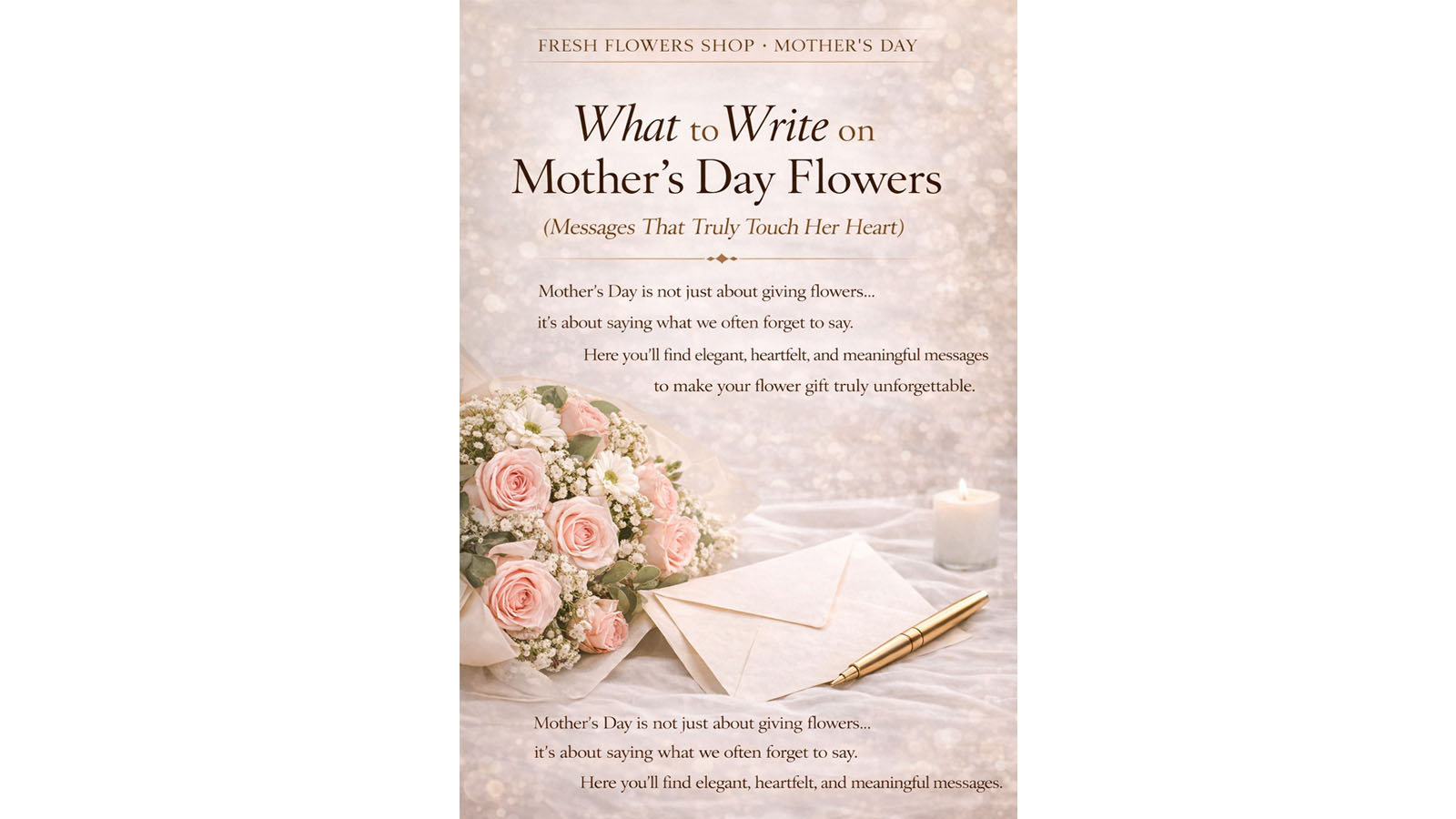 What to Write on Mother’s Day Flowers