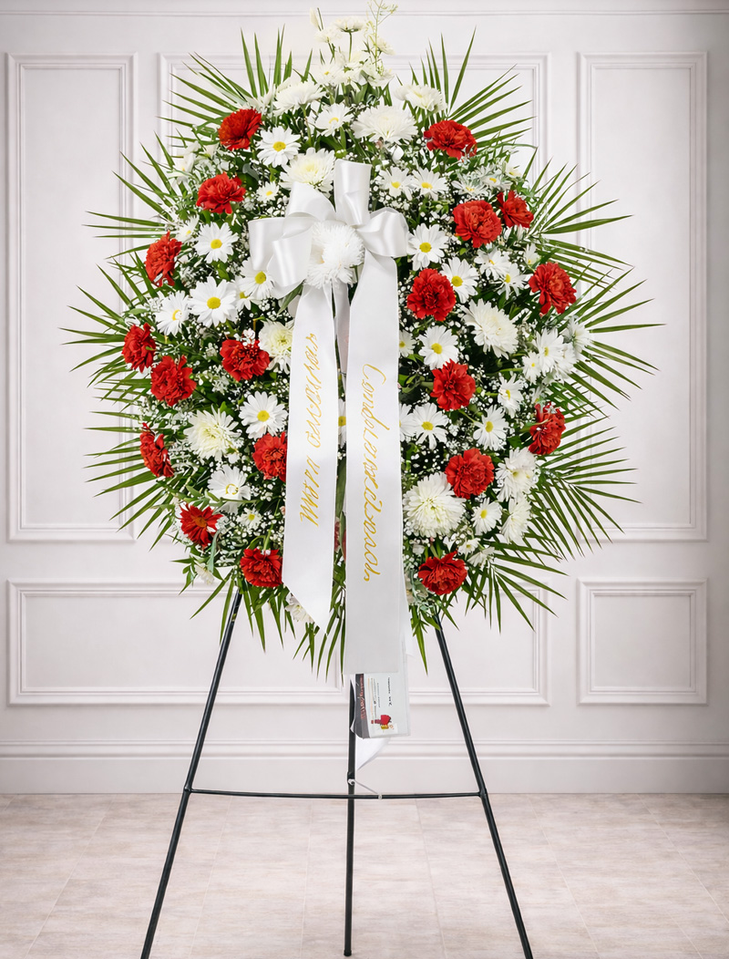 funeral spray 105 red