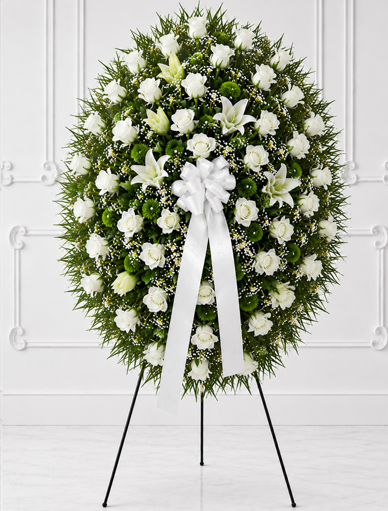 spray-50-white Roses Fresh Flowers Miami