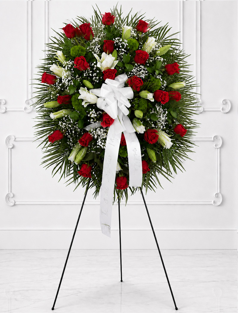 Standing Spray 25 Red roses